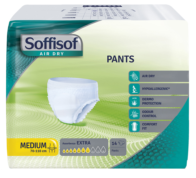 PANNOLONE MUTANDINA PULL UP SOFFISOF AIR DRY EXTRA M 14 PEZZI - farmasorriso.com