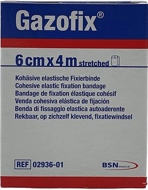 BENDA ELASTICA AUTOADESIVA GAZOFIX 6X400 CM - farmasorriso.com