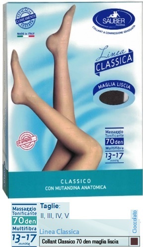 SAUBER CLASSICO COLLANT 70 DENARI MAGLIA LISCIA CIOCCOLATO 4 - farmasorriso.com