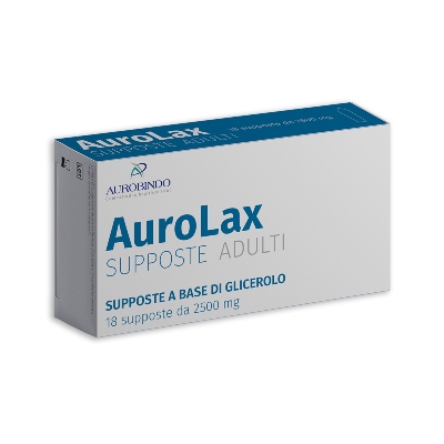 SUPPOSTE AUROLAX GLICEROLO 2500 MG 18 SUPPOSTE - farmasorriso.com