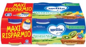 MELLIN OMOGENEIZZATO BANANA KIWI 6 X 100 G - farmasorriso.com