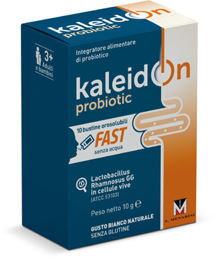 KALEIDON PROBIOTIC FAST BIANCO NATURALE 10 BUSTE OROSOLUBILI - farmasorriso.com