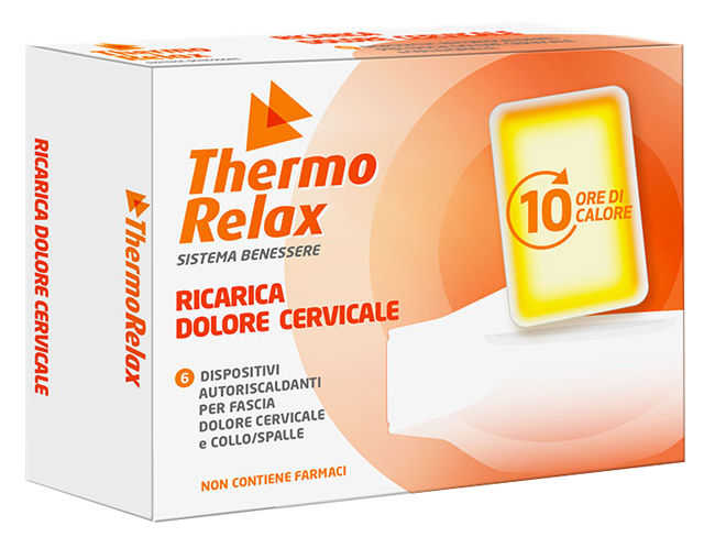 THERMORELAX RICARICA PER FASCIA DOLORE CERVICALE 6 DISPOSITIVI AUTORISCALDANTI - farmasorriso.com