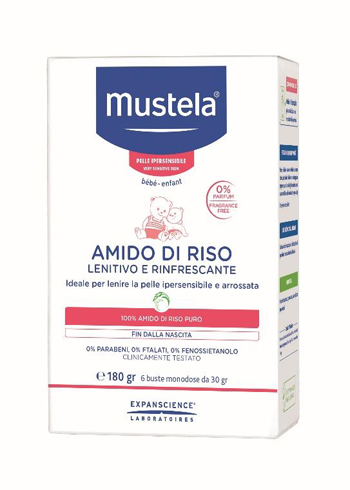 MUSTELA AMIDO DI RISO 180 G - farmasorriso.com