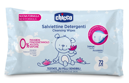 CHICCO COSMESI SALVIETT 72 PEZZI SENZA PLAQ - farmasorriso.com