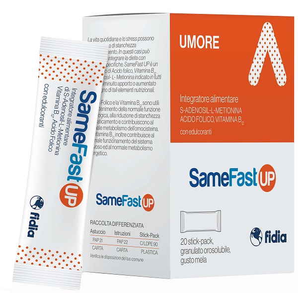 SAMEFAST UP 20 STICK PACK GRANULATO OROSOLUBILE GUSTO ANANAS - farmasorriso.com