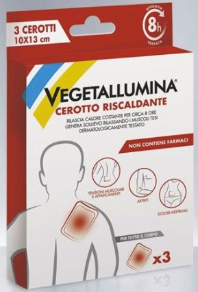 VEGETALLUMINA CEROTTO RISCALDANTE 3 PEZZI - farmasorriso.com