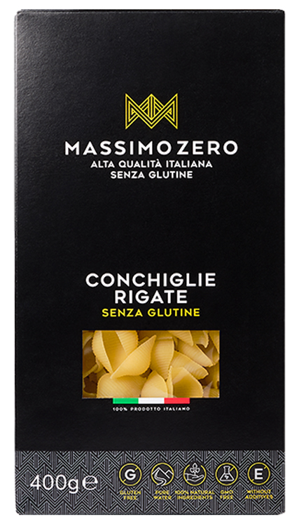 MASSIMO ZERO CONCHIGLIE RIGATE 400 G - farmasorriso.com