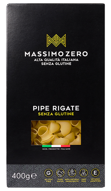 MASSIMO ZERO PIPE RIGATE 400 G - farmasorriso.com