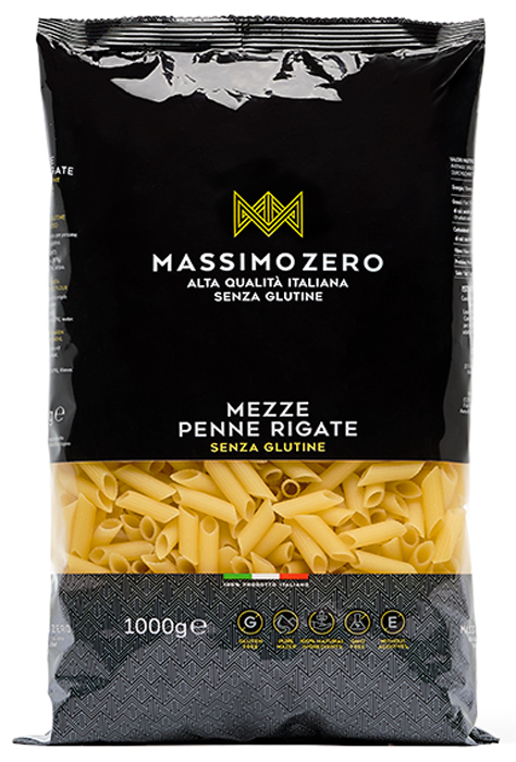 MASSIMO ZERO MEZZE PENNE RIGATE 1 KG - farmasorriso.com