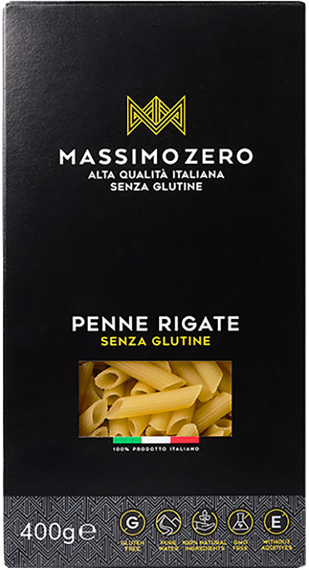 MASSIMO ZERO MEZZE PENNE RIGATE 400 G - farmasorriso.com