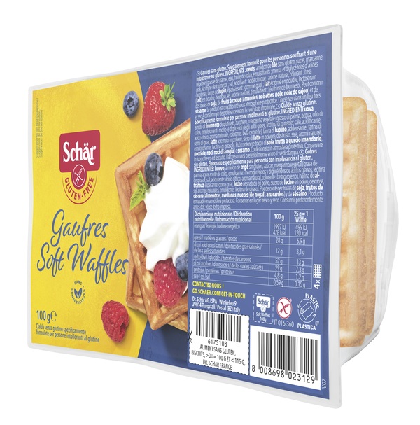 SCHAR GAUFRE SOFT WAFFLES 100 G - farmasorriso.com