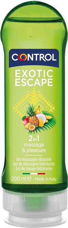 CONTROL GEL PER MASSAGGI EXOTIC ESCAPE 200 ML - farmasorriso.com