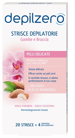 DEPILZERO STRISCE GAMBE BRACCIA 20 PEZZI - farmasorriso.com