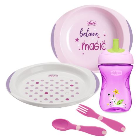 CHICCO SET PAPPA 12 MESI+ ROSA - farmasorriso.com