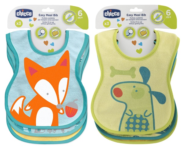 CHICCO BAVAGLINE PAPPA 6M+ 3PZ NEUTRE - farmasorriso.com