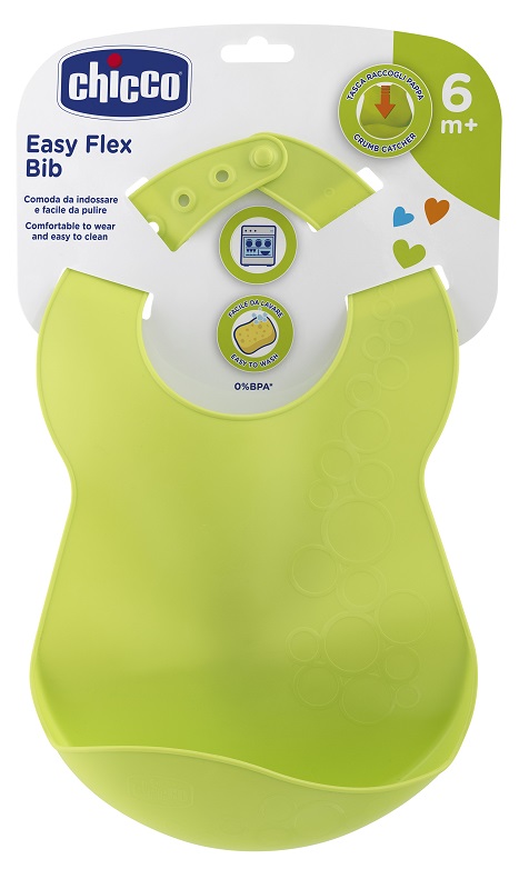 CHICCO BAVAGLINA RIGIDA 6M+ VERDE - farmasorriso.com