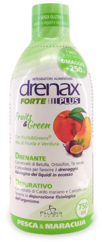 DRENAX FORTE FRUITS & GREEN 750 ML - farmasorriso.com