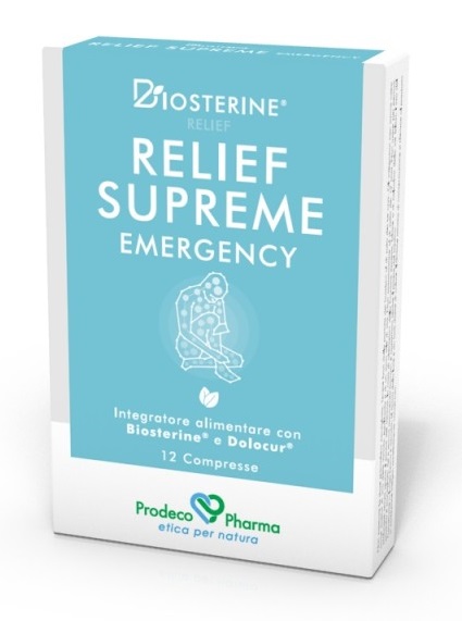 BIOSTERINE RELIEF SUPREME EMERGENCY 12 COMPRESSE - farmasorriso.com