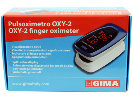PULSOXIMETRO DA DITO OXY-2 SCHERMO LED 60X30,5X32,5MM 1 PEZZO - farmasorriso.com