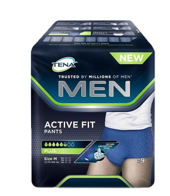 PULL UP UOMO TENA MEN PANTS ACTIVE FIT M 9 PEZZI - farmasorriso.com