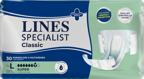 PANNOLONE A MUTANDA LINES SPECIALIST CLASSIC SUPER MG 30 PEZZI - farmasorriso.com