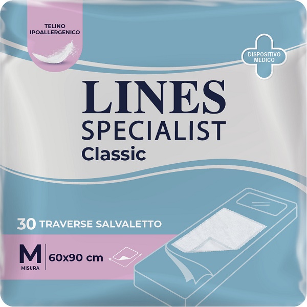 TRAVERSA ASSORBENTE LINES SPECIALIST CLASSIC MISURA 60X90 CM 30 PEZZI - farmasorriso.com