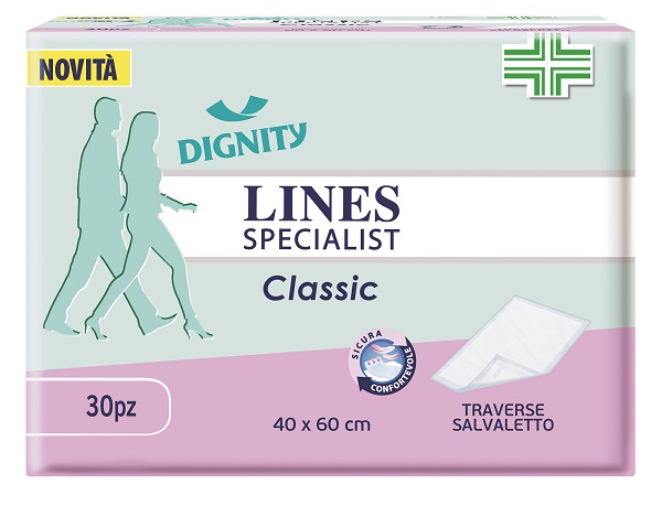 TRAVERSA PER INCONTINENZA LINES SPECIALIST CLASSIC 40X60 CM 30 PEZZI - farmasorriso.com