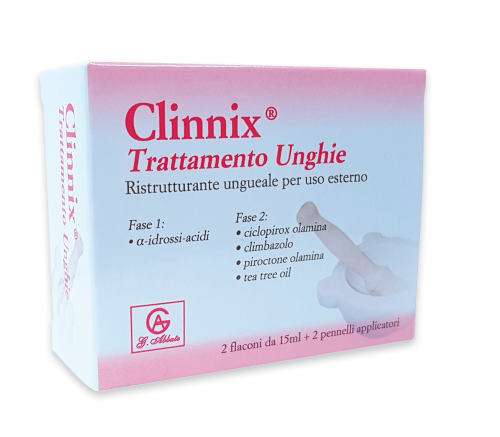 CLINNIX TRATTAMENTO UNGHIE 2 FLACONI 15 ML + 2 PENNELLI APPLICATORI - farmasorriso.com