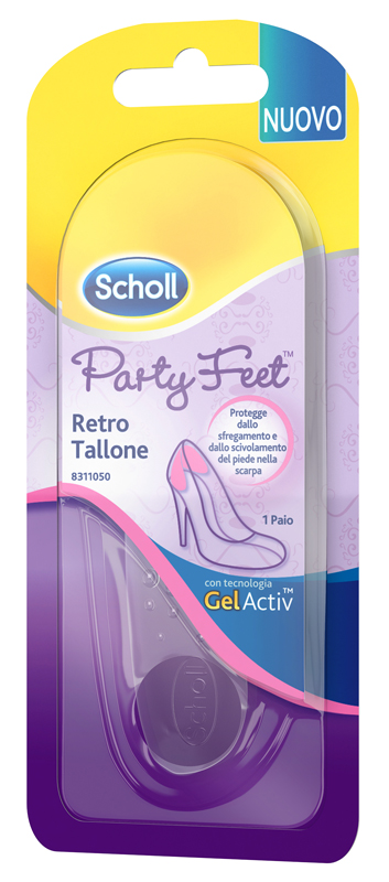 PLANTARE ORTOPEDICO PER RETRO TALLONE PARTY FEET SCHOLL GEL ACTIV 1 PAIO - farmasorriso.com