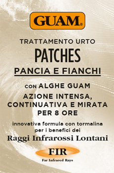 GUAM PATCHES TRATTAMENTO URTO PANCIA E FIANCHI 8 PEZZI - farmasorriso.com