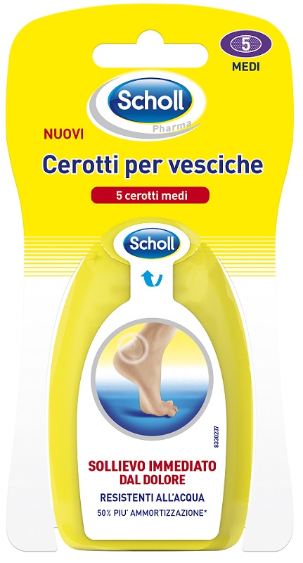 SCHOLL CEROTTI PER VESCICHE MEDIO DITA DEI PIEDI 6 PEZZI - farmasorriso.com