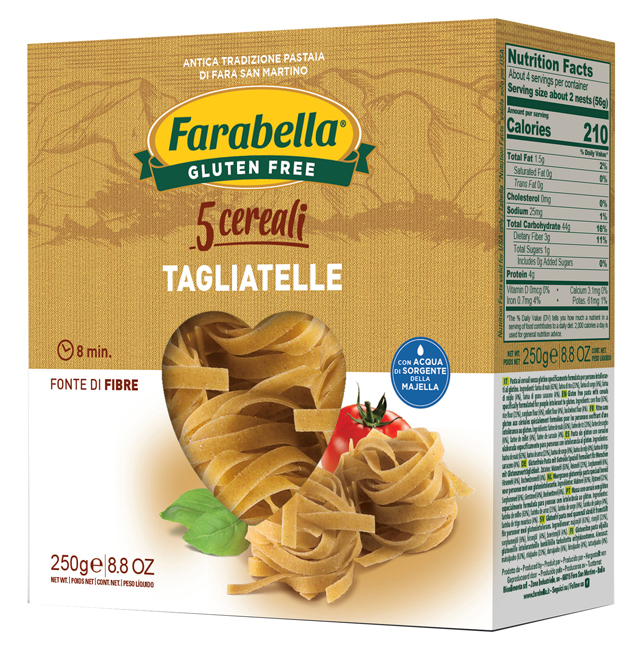 FARABELLA TAGLIATELLE AI 5 CEREALI 250 G - farmasorriso.com