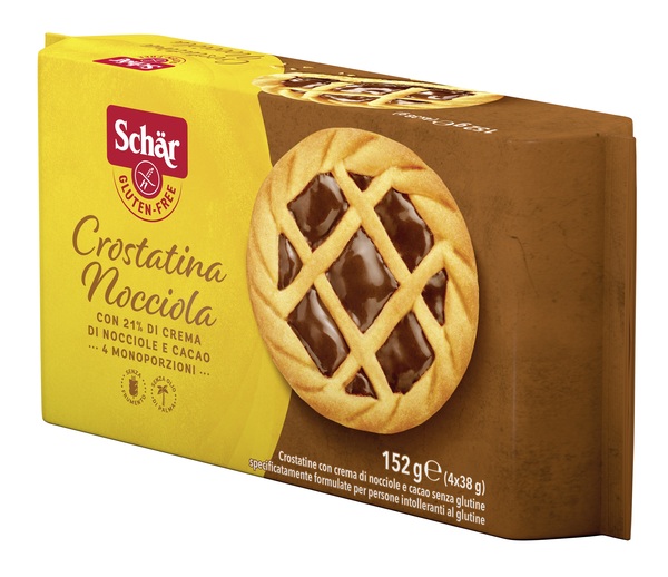 SCHAR CROSTATINA NOCCIOLA 4 MONOPORZIONI DA 38 G - farmasorriso.com