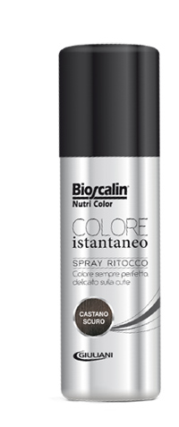 BIOSCALIN NUTRICOLOR SPRAY COLORE ISTANTANEO CASTANO SCURO 75 ML - farmasorriso.com