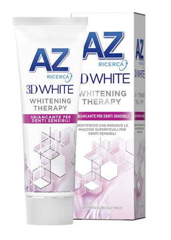 DENTIFRICIO AZ 3D WHITE THERAPY DENTI SENSIBILI 75 ML - farmasorriso.com