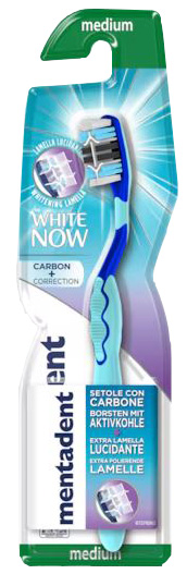 MENTADENT SPAZZOLINO WHITE NOW CARBON - farmasorriso.com