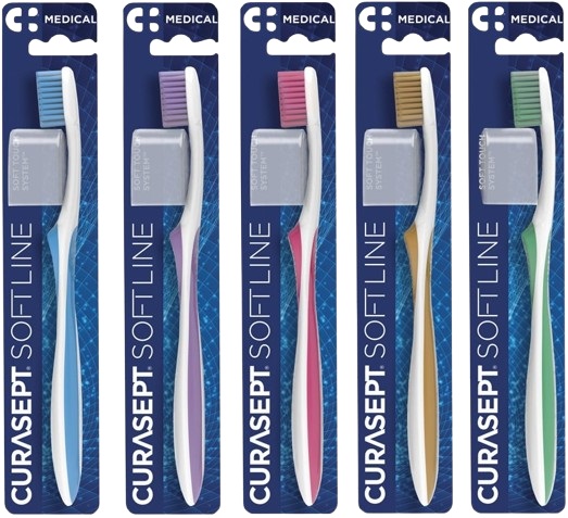 SPAZZOLINO CURASEPT SOFT MEDICAL MAGENTA - farmasorriso.com