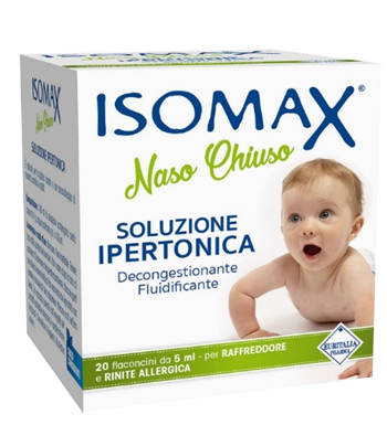 SOLUZIONE IPERTONICA ISOMAX NASO CHIUSO 20 FLACONCINI DA 5 ML - farmasorriso.com