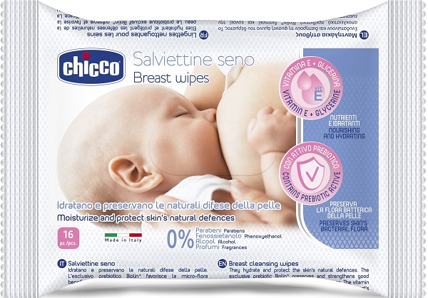 CHICCO SALVIETTE DETERGENTI PER IL SENO 16 PEZZI - farmasorriso.com