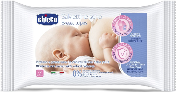 CHICCO SALVIETTE DETERGENTI PER IL SENO 72 PEZZI - farmasorriso.com