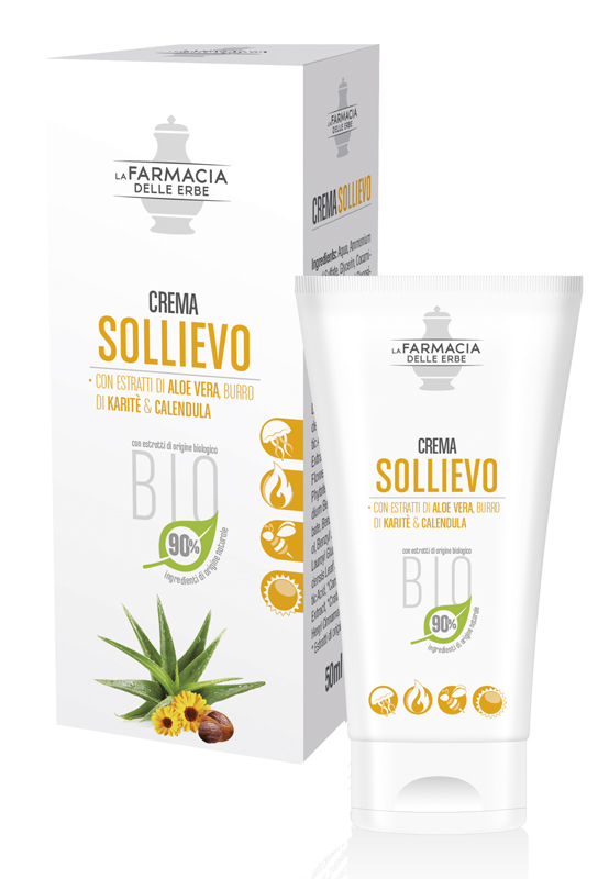 FARMACIA DELLE ERBE CREMA SOLLIEVO ALOE BIO 50 ML - farmasorriso.com