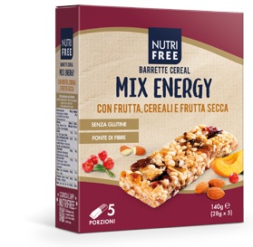 NUTRIFREE BARRETTE CEREAL MIX ENERGY 28 G X 5 - farmasorriso.com