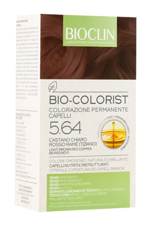 BIOCLIN BIO COLORIST 5,64 CASTANO CHIARO ROSSO RAME TIZIANO - farmasorriso.com