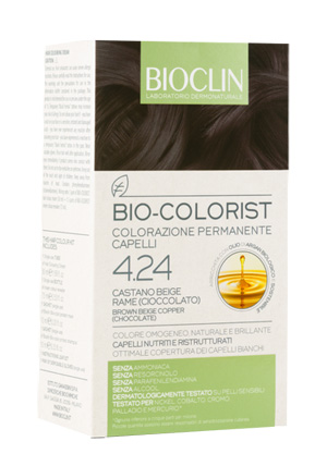 BIOCLIN BIO COLORIST 4,24 CASTANO BEIGE RAME CIOCCOLATO - farmasorriso.com