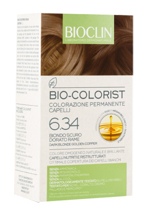 BIOCLIN BIO COLORIST 6,34 BIONDO SCURO DORATO RAME - farmasorriso.com