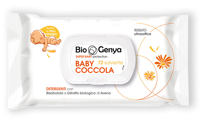 BIOGENYA SUPER BABY PROTECTION 72 SALVIETTE BABY COCCOLA DETERGENTI - farmasorriso.com