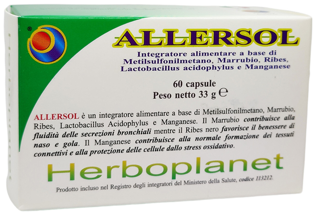 ALLERSOL 60 CAPSULE - farmasorriso.com