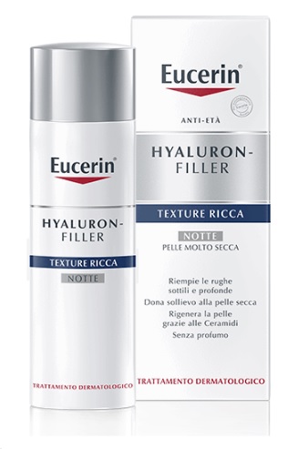 EUCERIN HYALURON+FILLER TEXTURE RICCA NOTTE 50 ML - farmasorriso.com