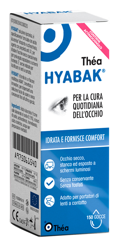 SOLUZIONE OFTALMICA MULTIDOSE HYABAK 5 ML - farmasorriso.com